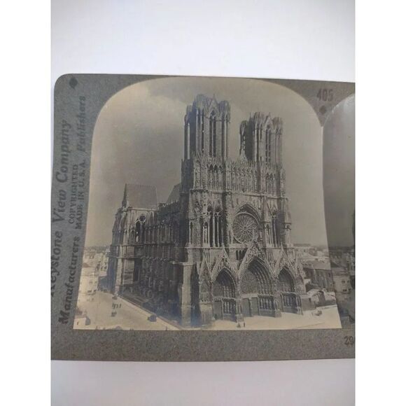 Restored Cathedral - Reims, France - KEYSTONE VIEW CO - STEREOVIEW - Picture 9 of 10